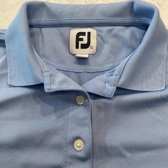 Footjoy Women's Blue Golf Polo Shirt Size L - Picture 2 of 11